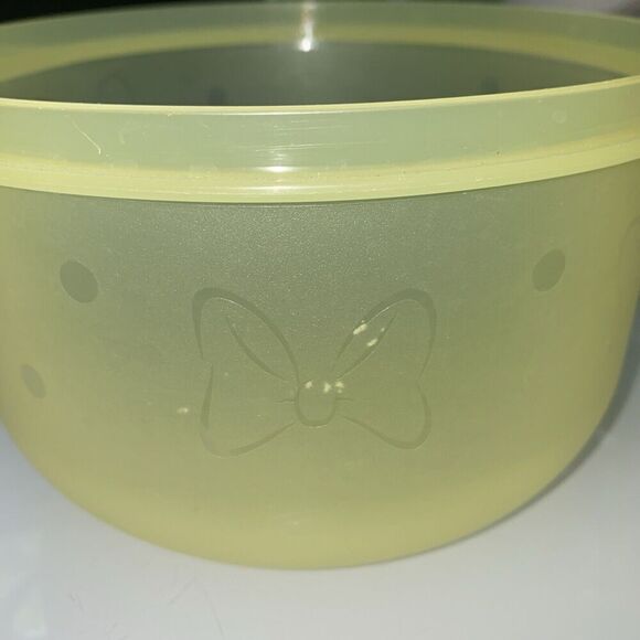 Disney Tupperware -yellow Minnie   Bowl NO LID  #4011A- RARE HTF - Picture 1 of 6